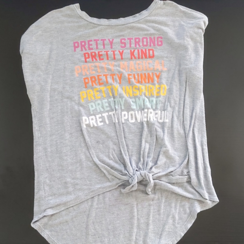 Gray Inspirational Shirt (Size 10-12 in kids)